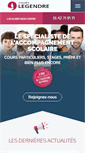 Mobile Screenshot of cours-legendre.fr