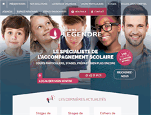 Tablet Screenshot of cours-legendre.fr